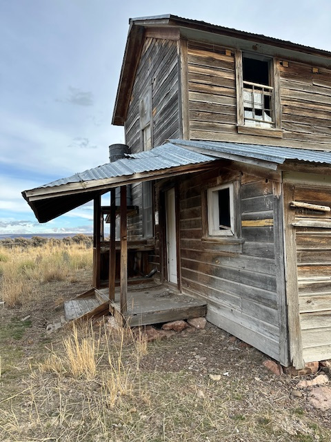 I can hear the cowboy boots on the back steps (creative writing idea) as they stop at the sink to wash up (creative writing idea) before going to Grandmother Barry&rsquo;s table for their supper with the family. My husband remembers eating with them as a little boy. 